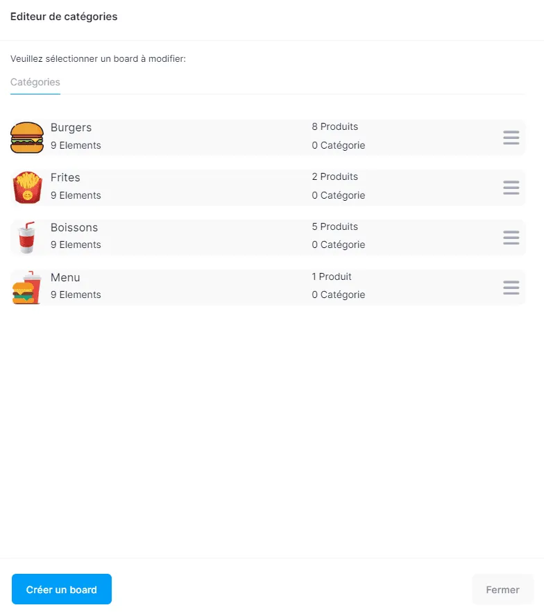 categories editeur