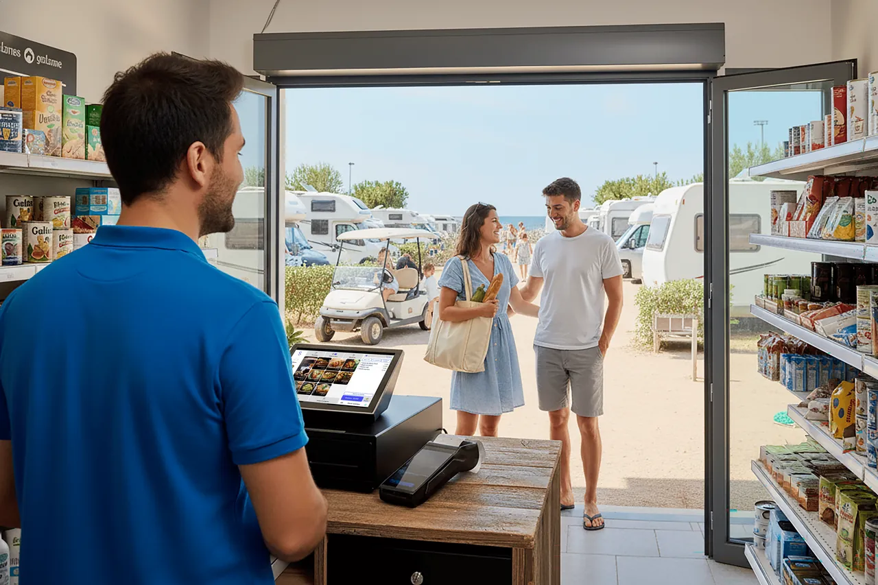 caisse enregistreuse camping