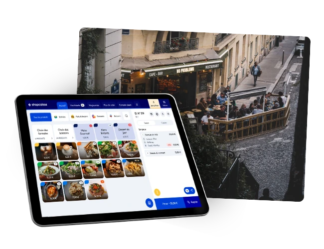 Caisse enregistreuse shopcaisse, application Made in France.