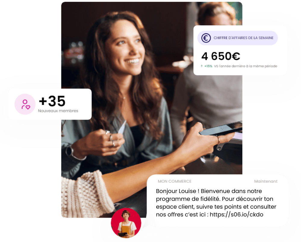 programme de fidélité connecté à caisse enregistreuse