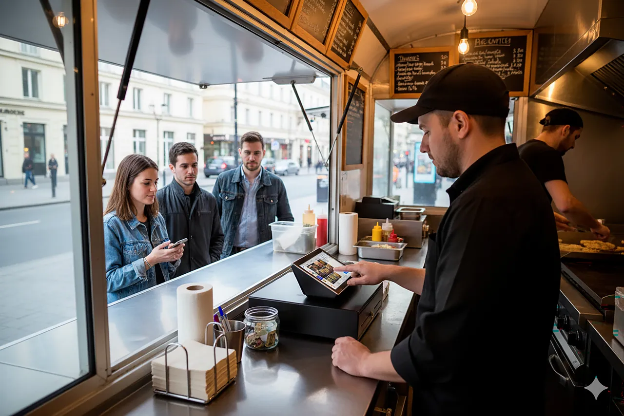 Caisse enregistreuse shopcaisse multipliant les canaux de commande en food truck