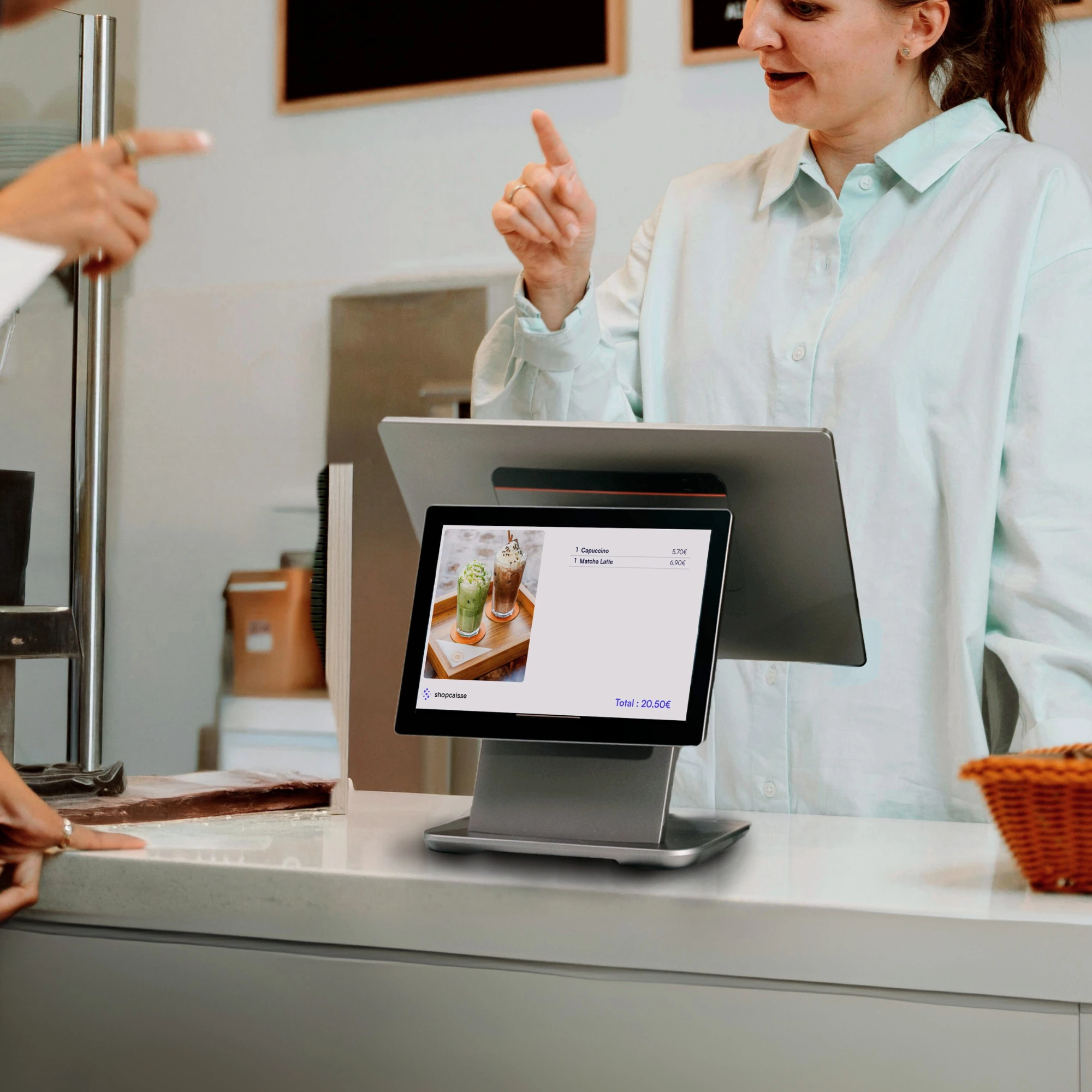 Afficheur client shopcaisse Display en caisse de commerce