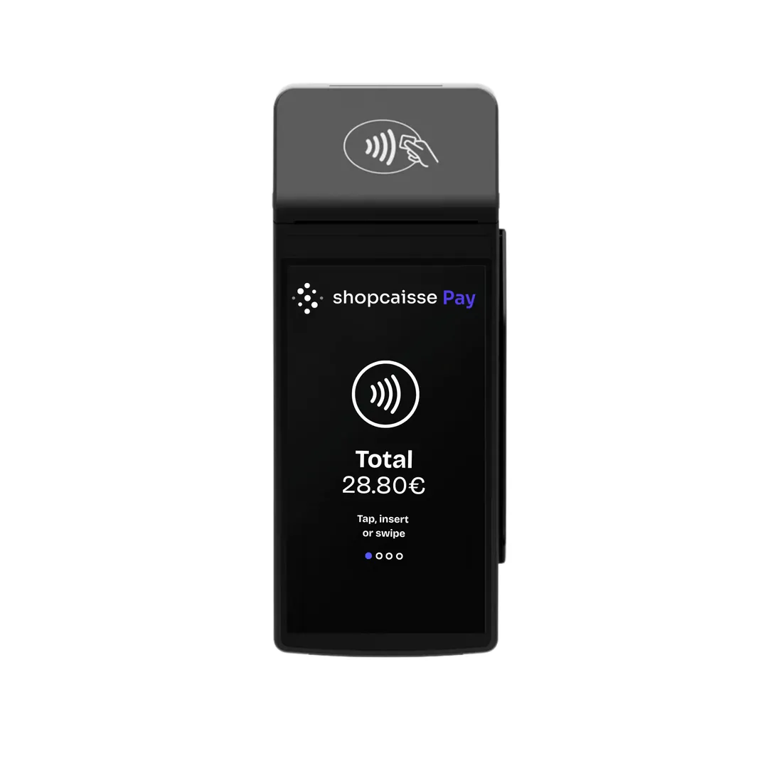 TPE shopcaisse pay connecté à une caisse tactile