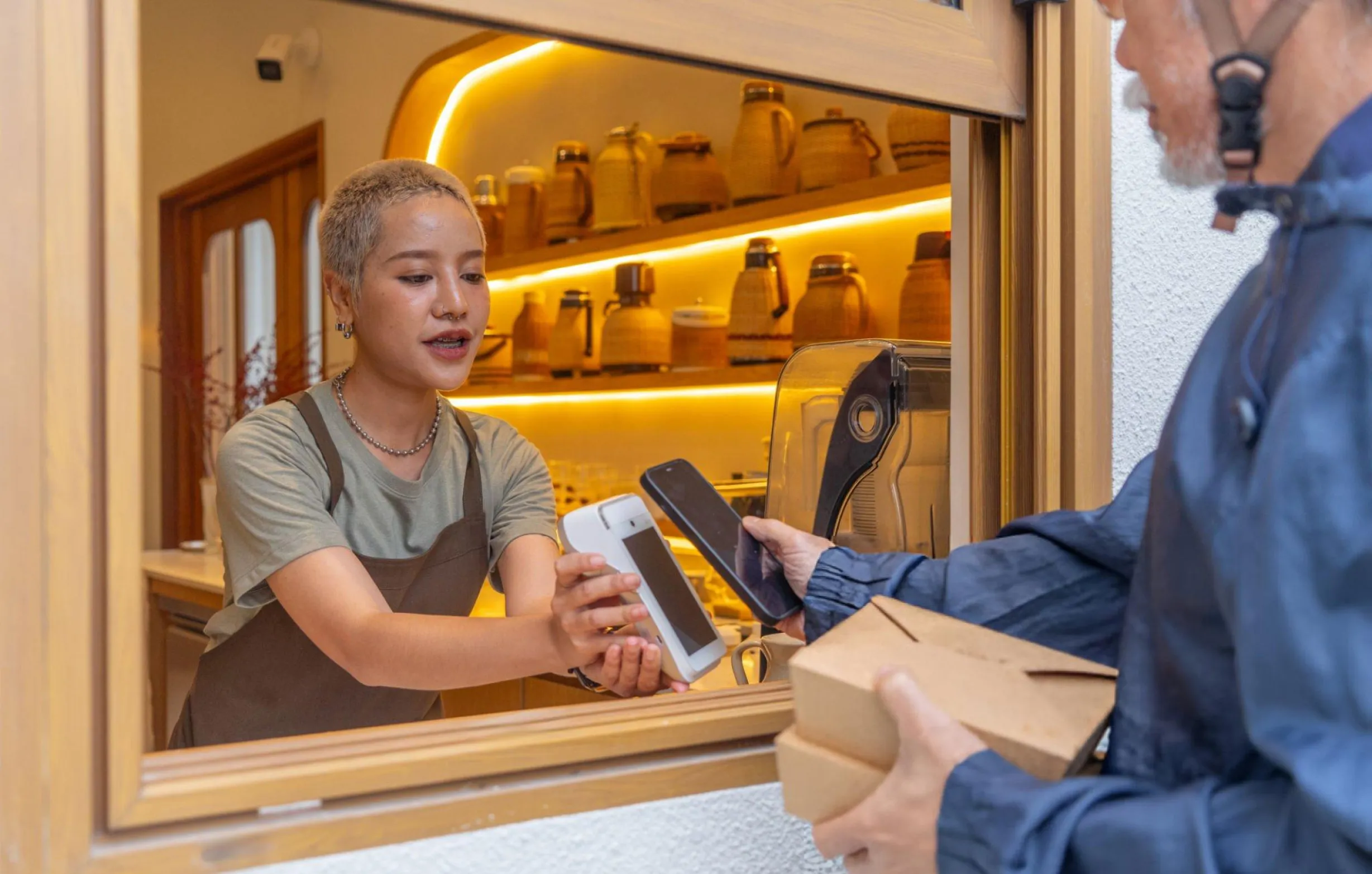 Commande click and collect shopcaisse en boutique